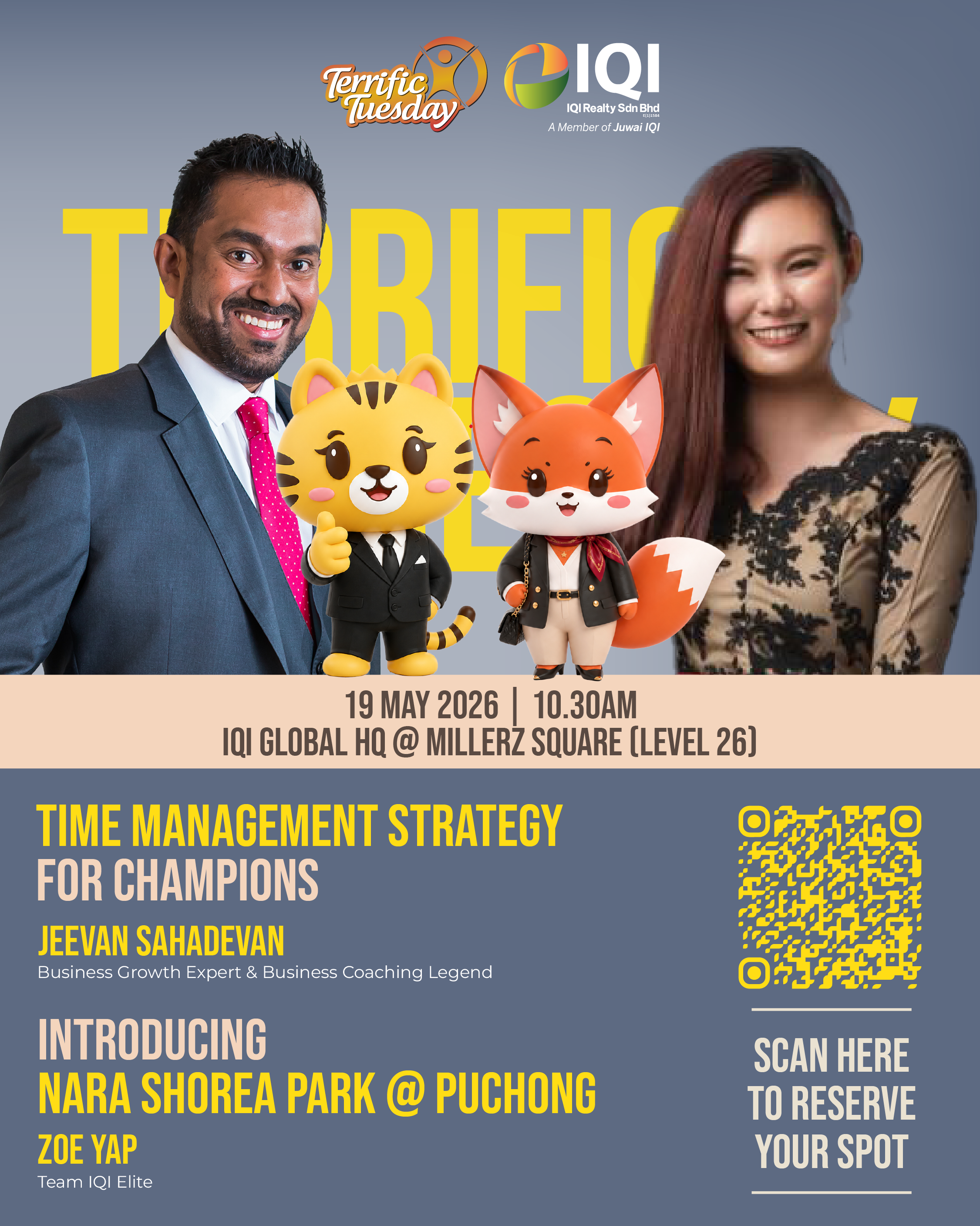 Time Management Strategy For Champions & Introducing Nara Shorea Park @ Puchong
